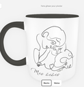 Sur Mug Noir et Blanc