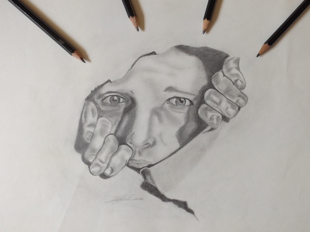 Man in the paper